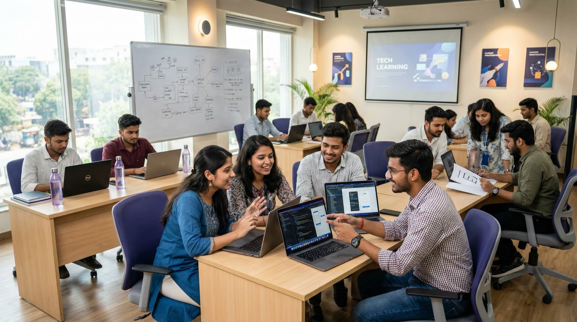 Apprenticeship Program batch in progress at CodingClave Training Hub Lucknow